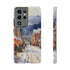 Bustling Victorian Christmas Market - Impact Resistant Phone Case Samsung Galaxy S21 Ultra Glossy